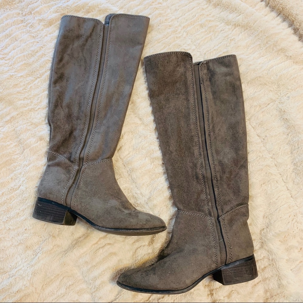 Merona Faux Suede Knee High Riding Boot